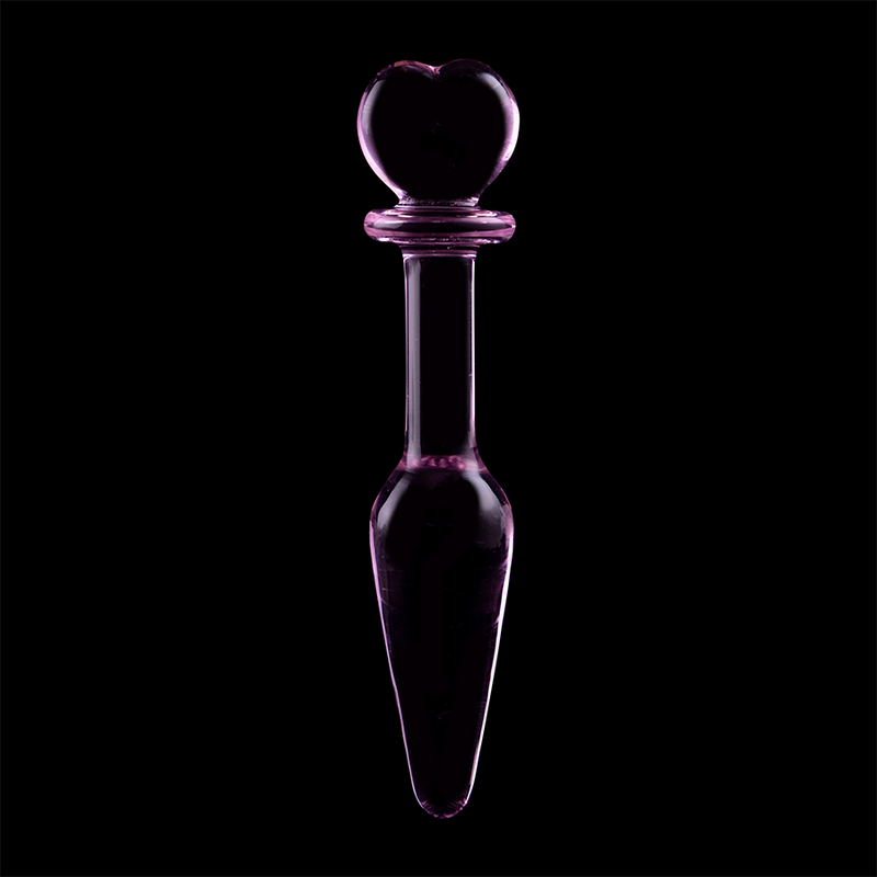 Nebula Model 7 üveg análdugó, 13,5 cm, Ø 3 cm – rózsaszín (7)