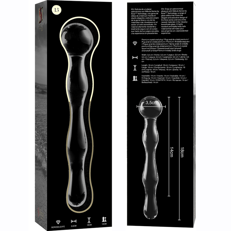 Nebula Model 13 üvegdildó, 18 cm