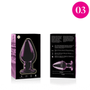 Nebula Model 3 üveg análdugó, 11 cm, Ø 5 cm – rózsaszín (4)