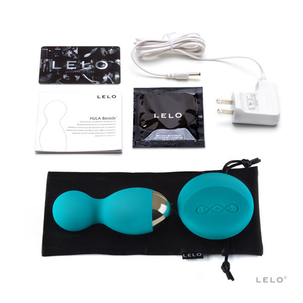 LELO Hula Beads forgó, távirányítós gésagolyó – kék (3)