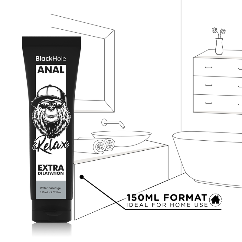 Black Hole vízbázisú, tágító hatású anál gél – 150 ml (5)