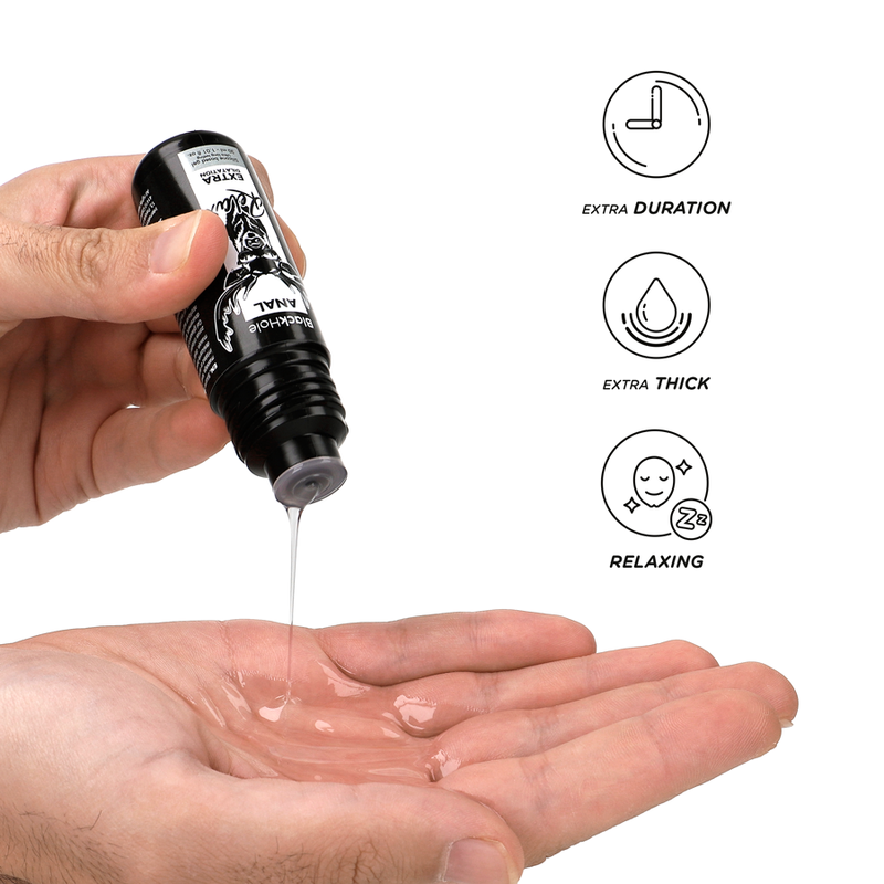 Black Hole szilikonbázisú, tágító hatású anál gél – 30 ml (3)