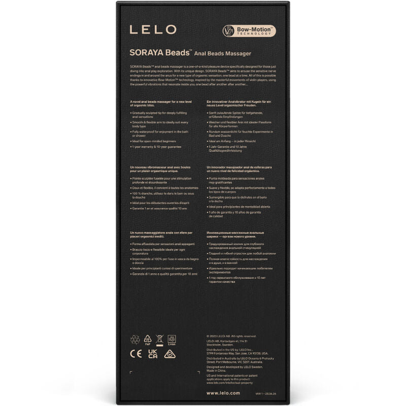 LELO Soraya Beads vibrációs análgyöngysor – fekete (4)