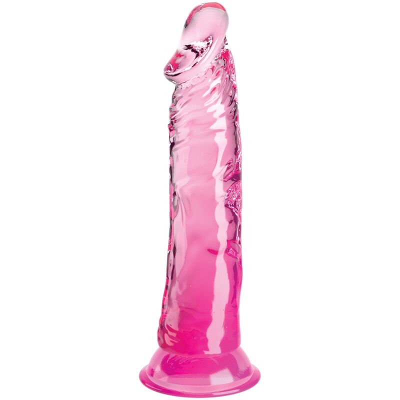 King Cock Clear élethű dildó, 19,7 cm – rózsaszín