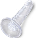 King Cock Clear átlátszó élethű dildó, 15,5 cm (2)