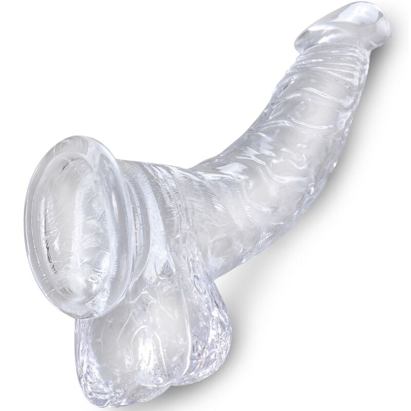 King Cock Clear ívelt herés dildó, 16,5 cm (3)