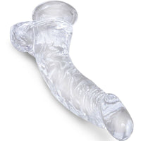 King Cock Clear ívelt herés dildó, 16,5 cm (2)