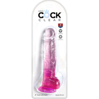 King Cock Clear herés élethű dildó, 16,5 cm – rózsaszín (2)