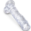 King Cock Clear herés élethű dildó, 16,5 cm – átlátszó (3)