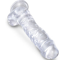 King Cock Clear herés élethű dildó, 16,5 cm – átlátszó (3)