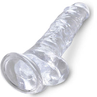 King Cock Clear herés élethű dildó, 16,5 cm – átlátszó (4)