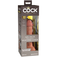 King Cock Elite szilikon élethű dildó, 15 cm – karamell (6)