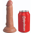 King Cock Elite szilikon élethű dildó, 15 cm – karamell