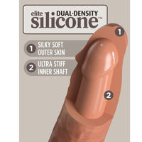 King Cock Elite szilikon élethű dildó, 20 cm – karamell (2)
