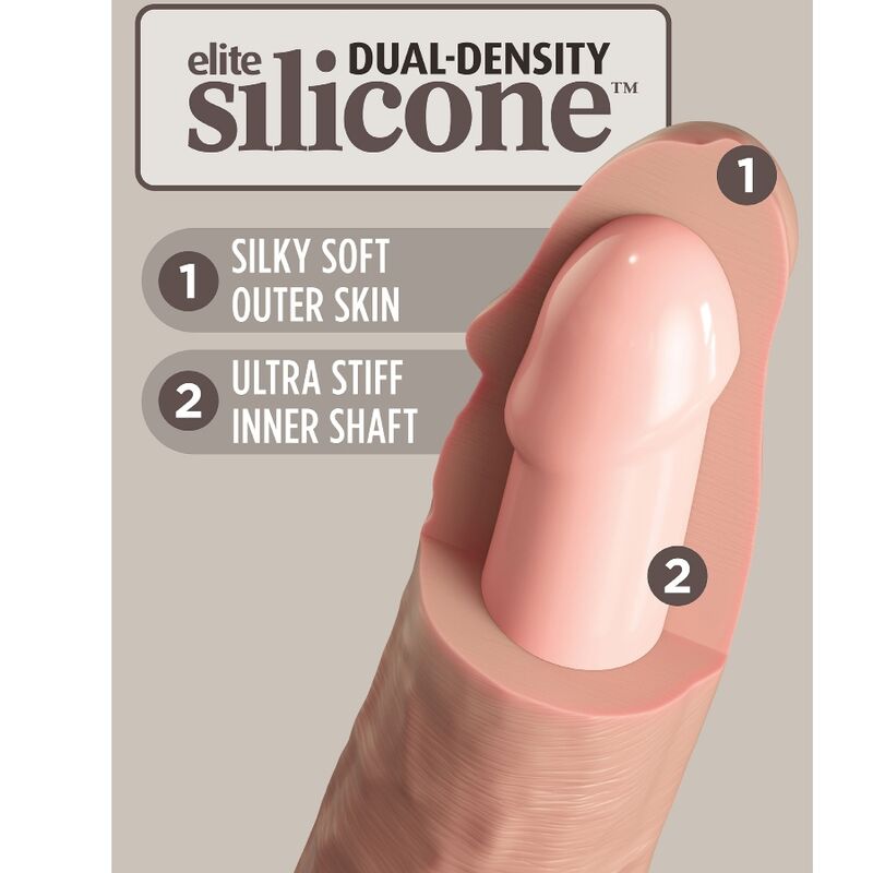 King Cock Elite szilikon élethű dildó, 25 cm (4)