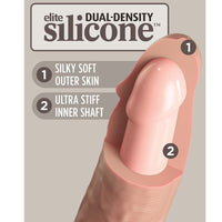 King Cock Elite távirányítós vibráló dildó, 18 cm (4)