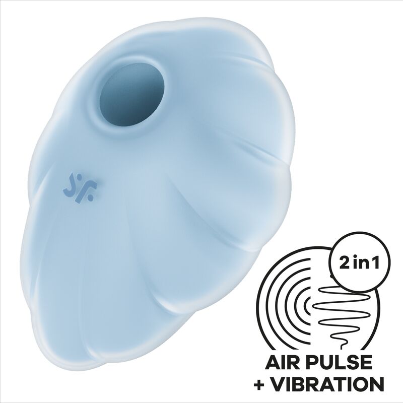 Satisfyer Cloud Dancer léghullámos csiklóizgató – Kék, 3. kép