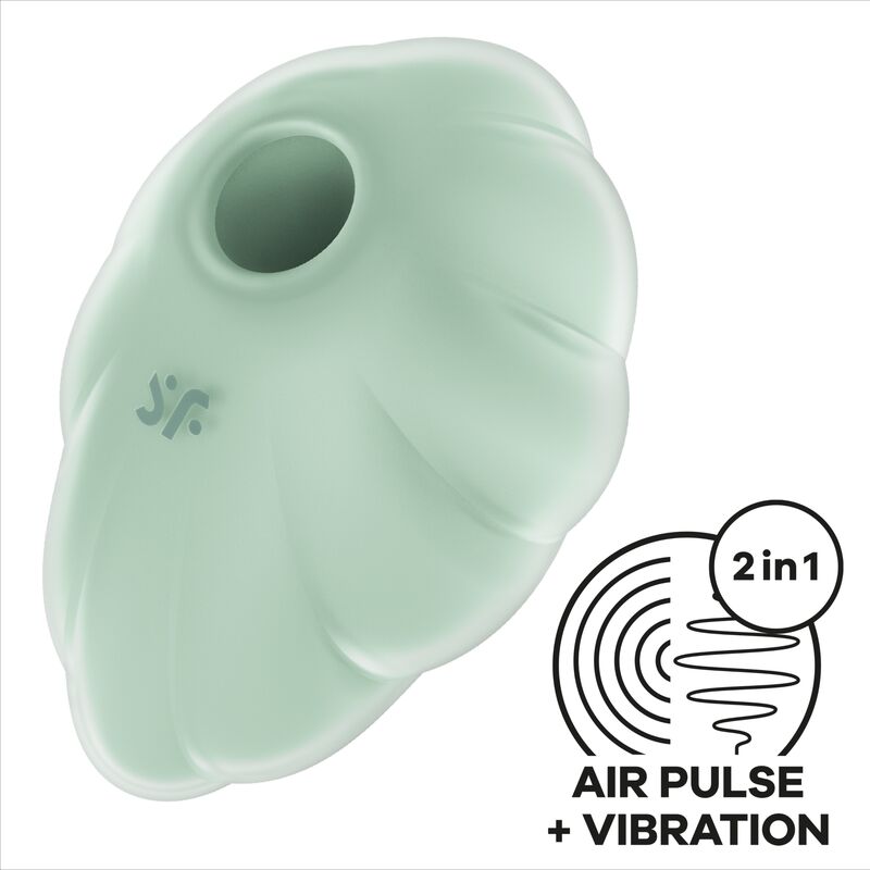 Satisfyer Cloud Dancer léghullámos csiklóizgató – Zöld, 4. kép
