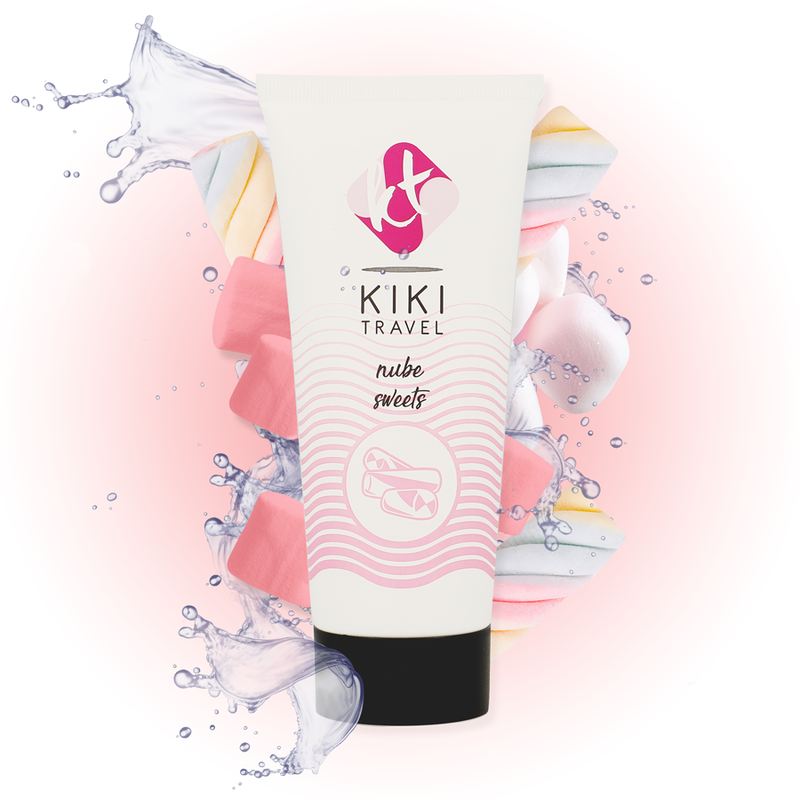 Kikí Travel ízesített vízbázisú síkosító – 50 ml – Pillecukor (11)