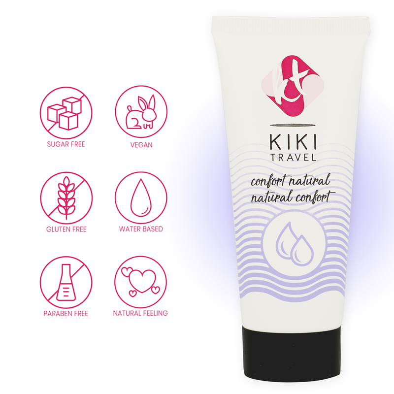 Kikí Travel Confort Natural vízbázisú síkosító – 50 ml (4)