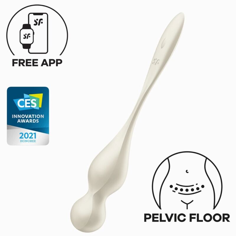 Satisfyer Love Birds vibrációs gésagolyó – Fehér