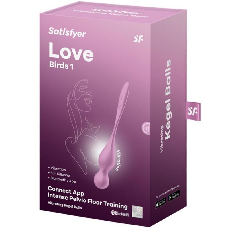 Satisfyer Love Birds vibrációs gésagolyó – Rózsaszín, 6. kép