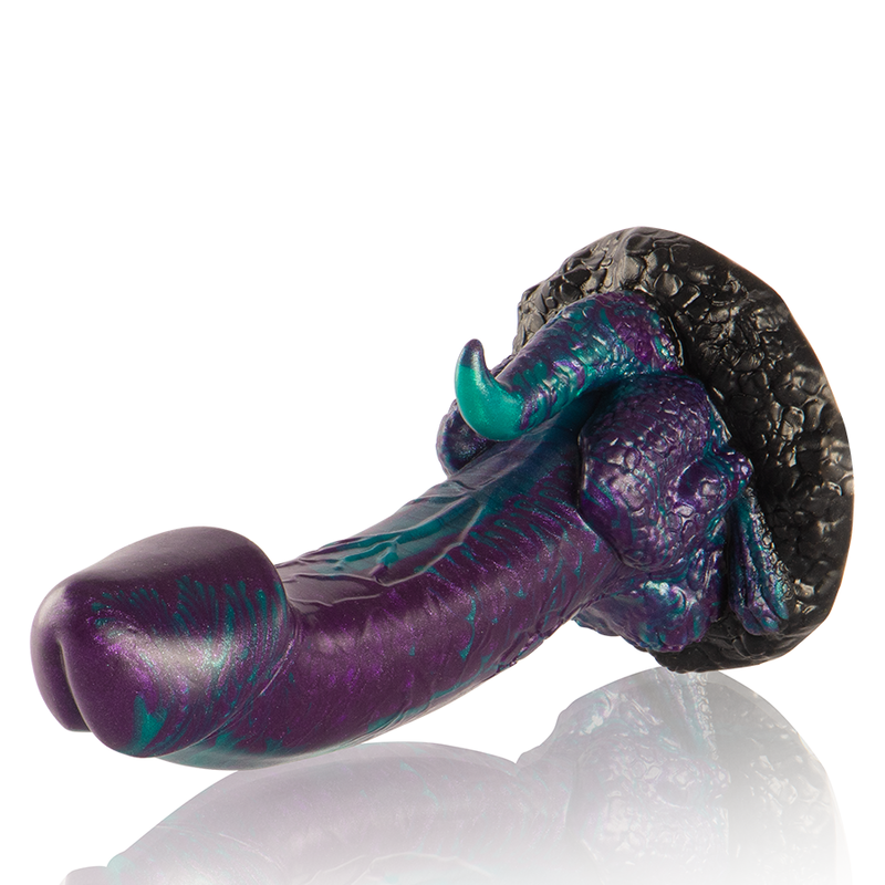 Epic Basilisk pikkelyes dupla szörnydildó – 13 cm (5)