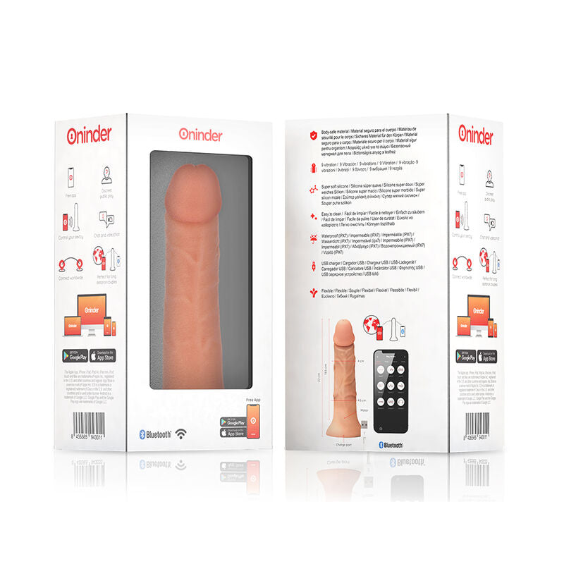 Oninder Bogotá applikációs élethű vibrátor – 22 cm (7)