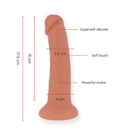 Oninder Bogotá applikációs élethű vibrátor – 17,5 cm (2)