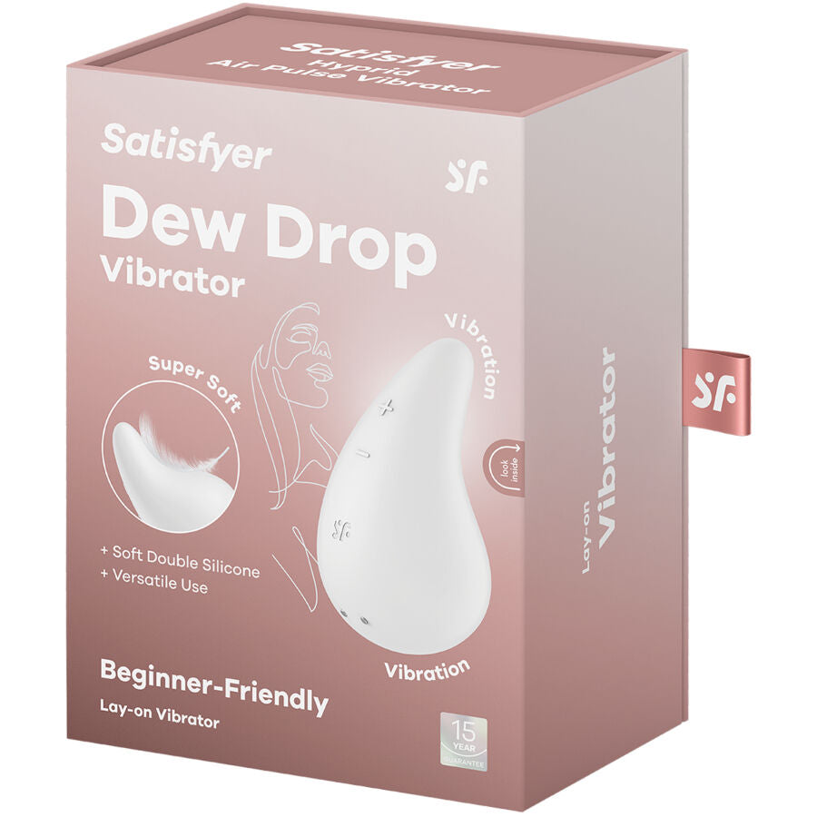 Satisfyer Dew Drop lay-on csiklóvibrátor – Fehér, 5. kép