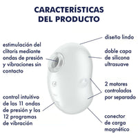 Satisfyer Cutie Ghost léghullámos csiklóizgató – fehér (4)
