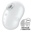 Satisfyer Cutie Ghost léghullámos csiklóizgató – fehér