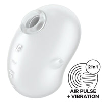 Satisfyer Cutie Ghost léghullámos csiklóizgató – fehér