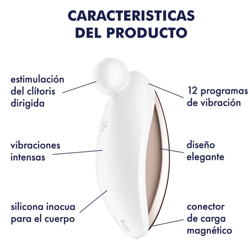 Satisfyer Spot On 2 lay-on csiklóvibrátor – Fehér, 4. kép
