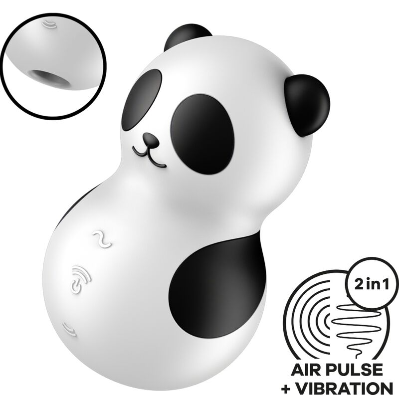 Satisfyer Pocket Panda léghullámos csiklóizgató