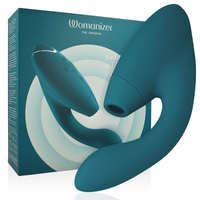 Womanizer Duo 2 léghullámos G-pont-vibrátor – petrolkék