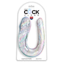 King Cock Clear Double Trouble dupla dildó – 44 cm (2)