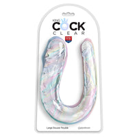 King Cock Clear Double Trouble dupla dildó – 44 cm (2)