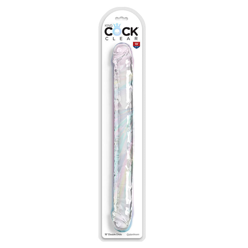 King Cock Clear Double Trouble dupla dildó – 46 cm (4)