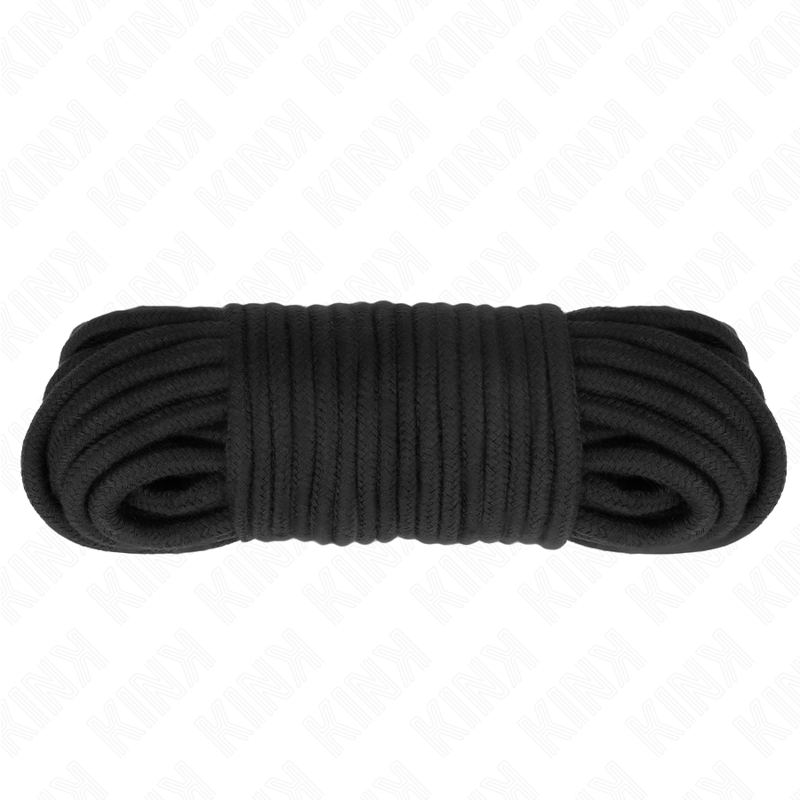 Kink pamut bondage kötél 20 m – fekete