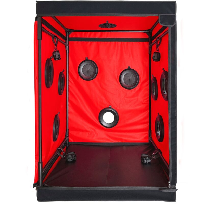 Secret Dome Kink Club Scandale BDSM kabin – Fekete-piros (11)