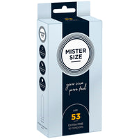 MISTER SIZE méretre szabott óvszer – M (53 mm), 10 db (11)