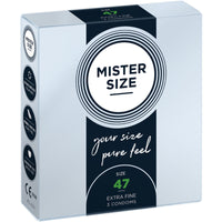 MISTER SIZE méretre szabott óvszer – XS (47 mm), 3 db