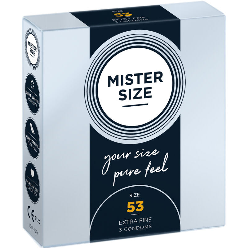 MISTER SIZE méretre szabott óvszer – M (53 mm), 3 db (10)