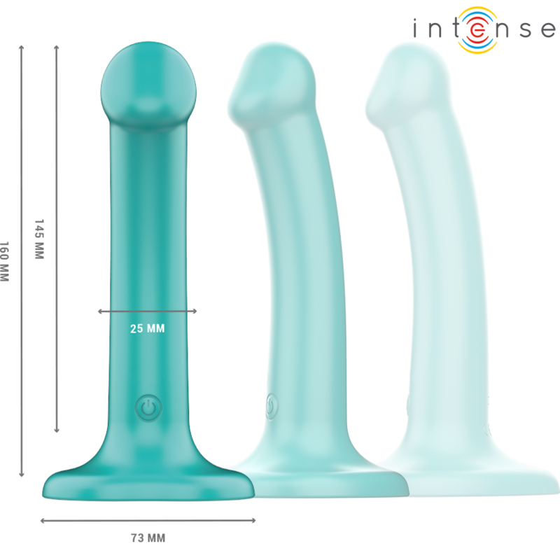 Intense Katie tapadókorongos távirányítós vibrátor – kék (2)