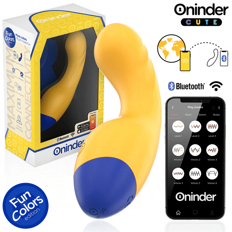 Oninder Cute Love Buddy Master G-pont-vibrátor – sárga (2)