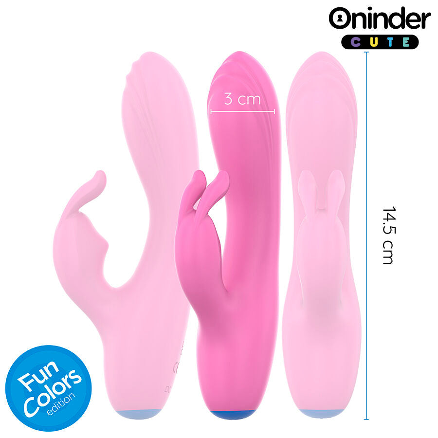 Oninder Cute Love Bunny applikációs nyuszis vibrátor – rózsaszín (3)