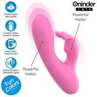 Oninder Cute Love Bunny applikációs nyuszis vibrátor – rózsaszín (5)