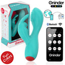 Oninder Cute Love Bunny kopogtató nyuszis vibrátor – türkiz