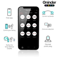 Oninder Cute Love Bunny kopogtató nyuszis vibrátor – türkiz (4)